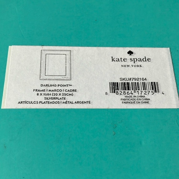 Kate Spade: Darling Point Silver Plate Mirrored Picture Frame- “Mr & Mrs”-8”x10” - Picture 11 of 15